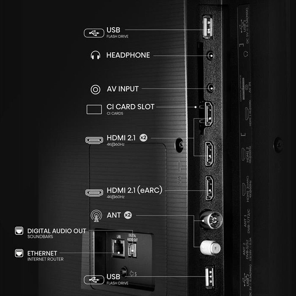 "HISENSE - Smart TV Q-LED UHD 4K 65\" 65E79NQ-NERO"
