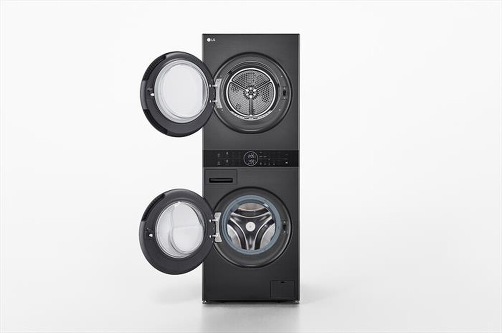 "LG - Lavasciuga WASHTOWER WT1210BBF 12/10 Kg Classe A-Platinum Black"