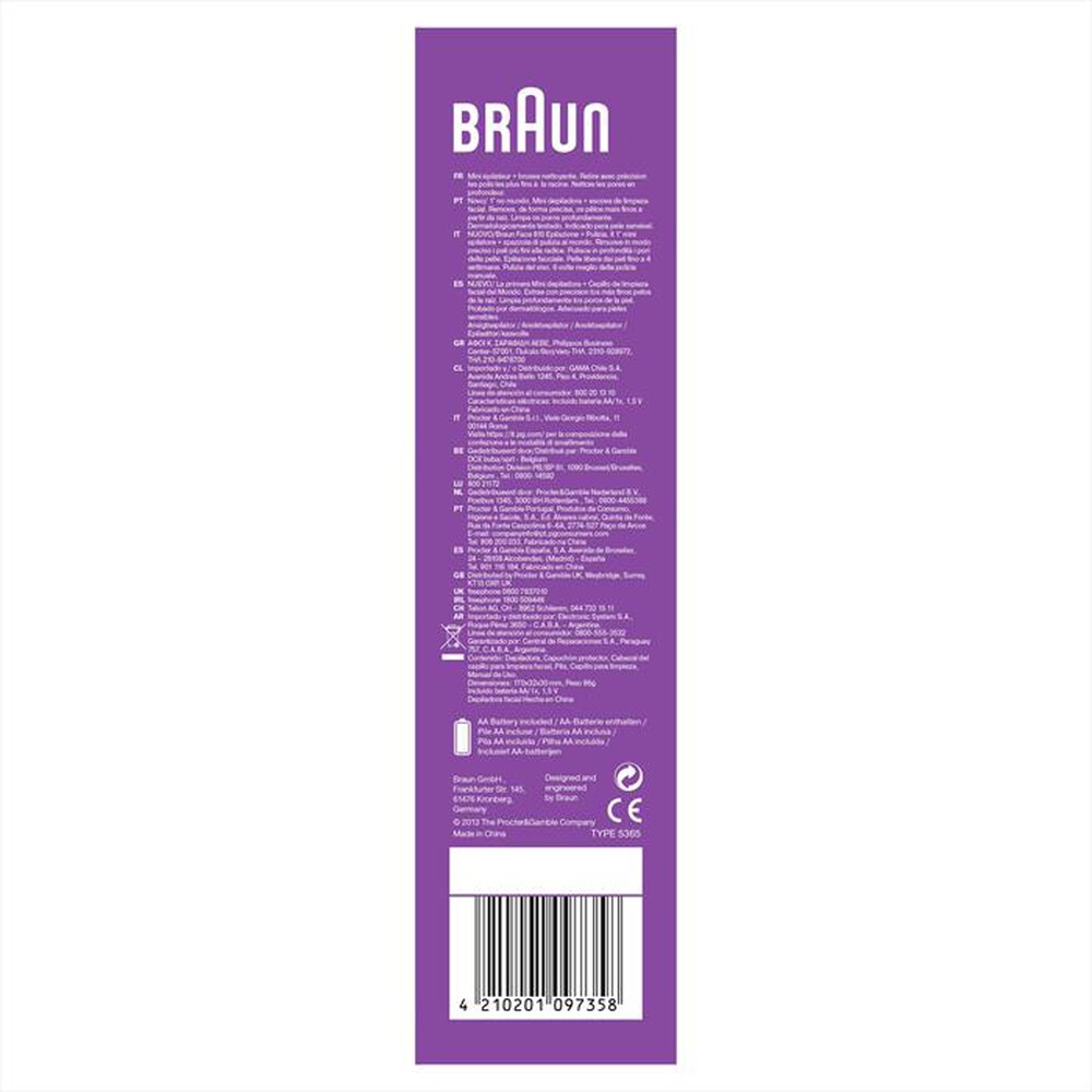 "BRAUN - Face 810-Bianco"