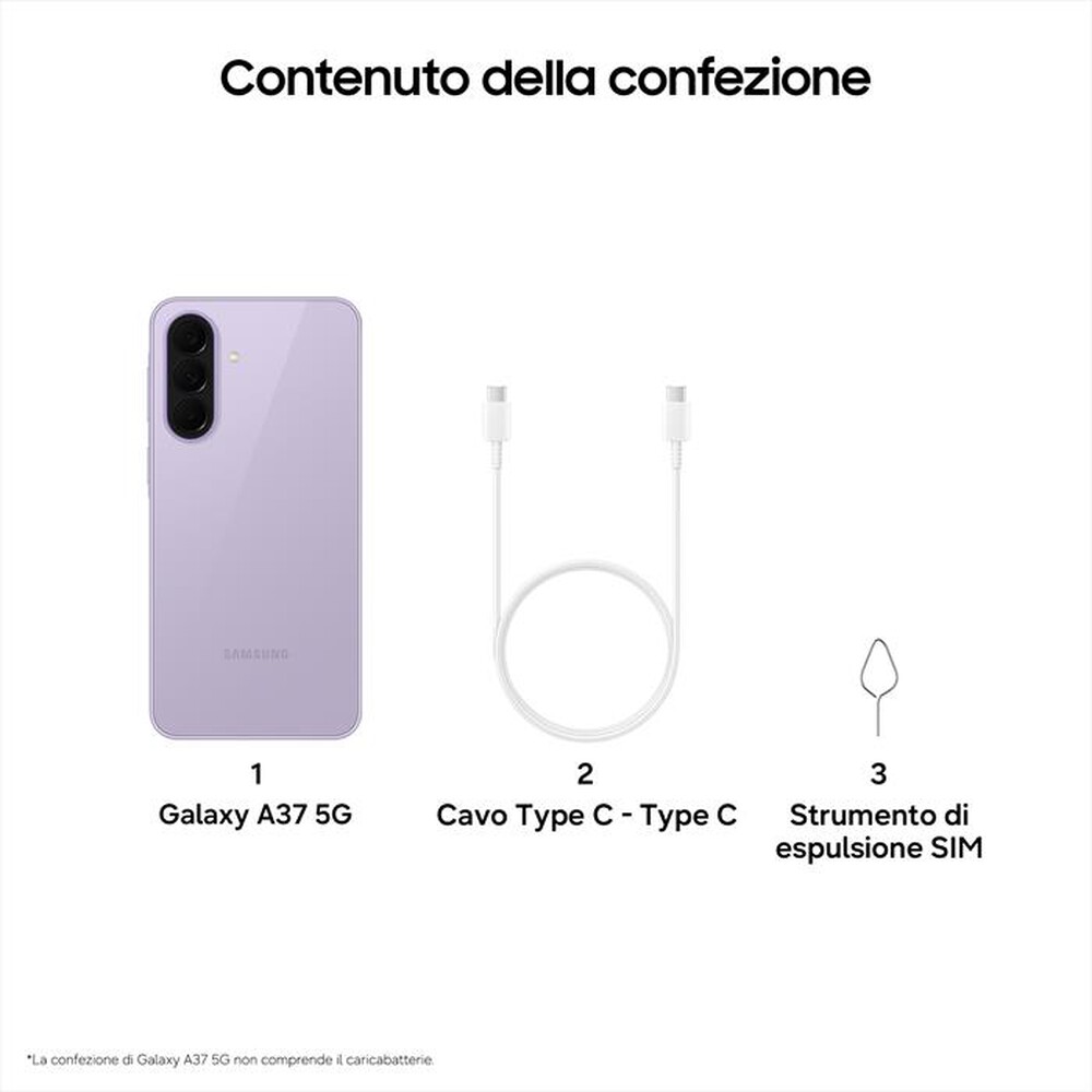Immagine del prodotto SAMSUNG - Smartphone Galaxy A37 5G 256GB-Awesome Lavender