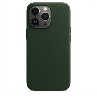 APPLE - Custodia MagSafe in pelle per iPhone 13 Pro-Verde sequoia