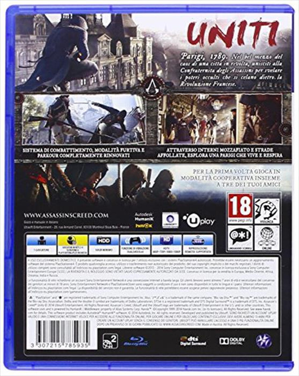 "UBISOFT - Assassins Creed Unity Ps4"