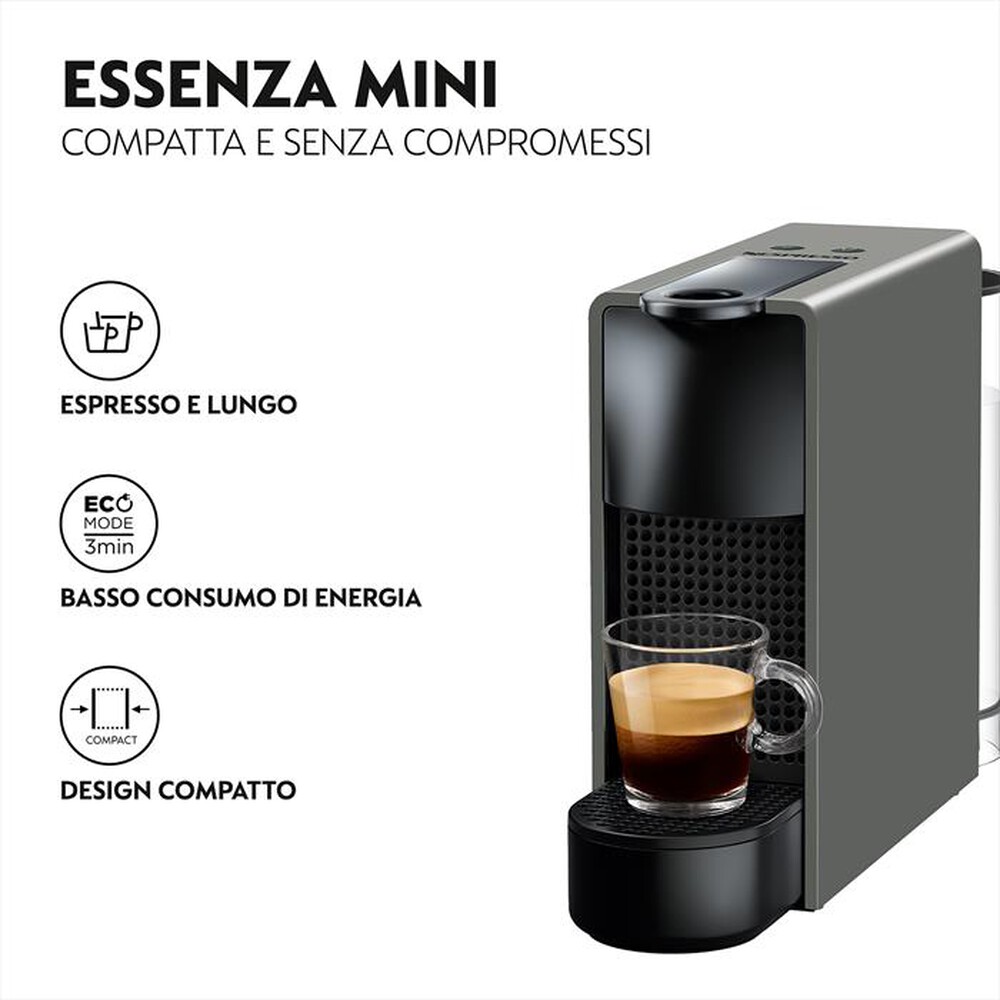 "KRUPS - XN110BK Essenza  Mini Nespresso-Intense Grey"
