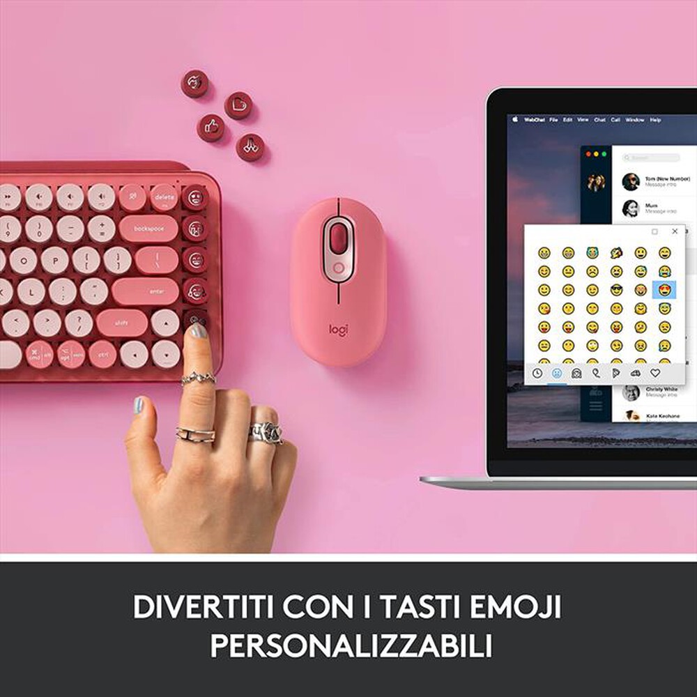 "LOGITECH - POP Keys Tastiera-Heartbreaker"