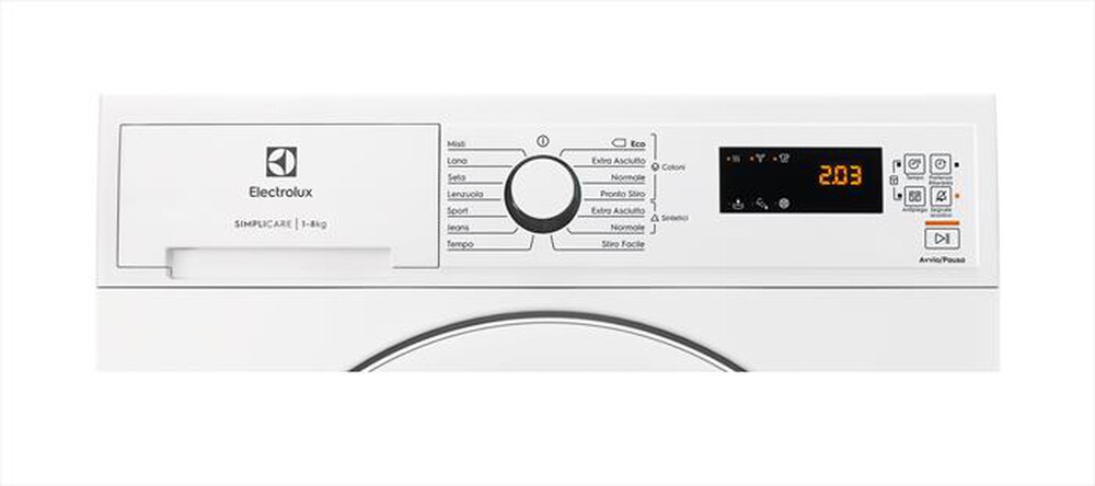 Immagine del prodotto ELECTROLUX - Asciugatrice EDH4825TW 8Kg Classe E-Bianco