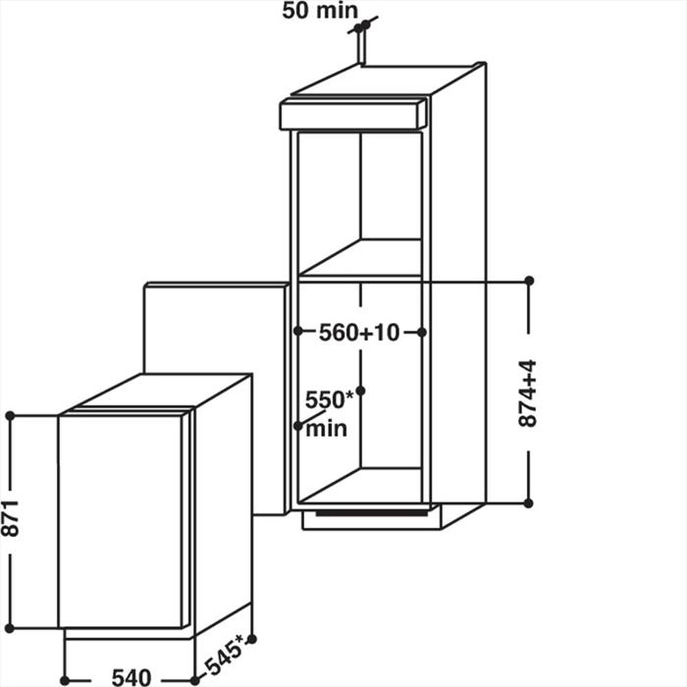 Immagine del prodotto HOTPOINT ARISTON - Congelatore incasso BF 901 E AA Classe F