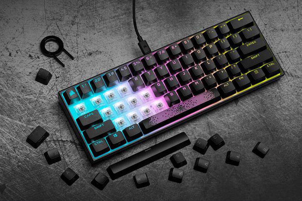 "CORSAIR - Tastiera K65 RGB MINI-Nero"