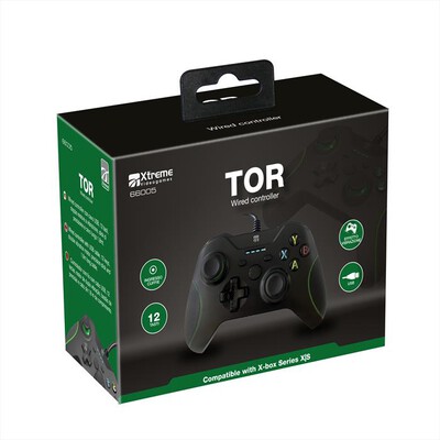 XTREME - Controller TOR WIRED per XBOX X/S-NERO