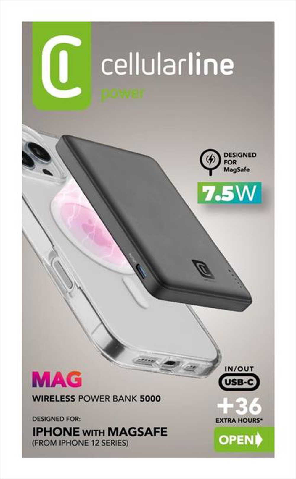 Immagine del prodotto CELLULARLINE - MAGSAFE 5000-Nero
