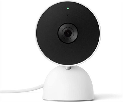 GOOGLE - NEST CAM (PER INTERNI, CON CAVO)-Bianco