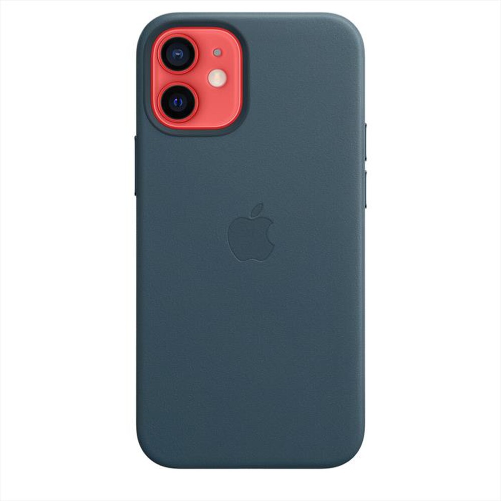 "APPLE - iPhone 12 mini Leather Case with MagSafe-Baltic Blue"