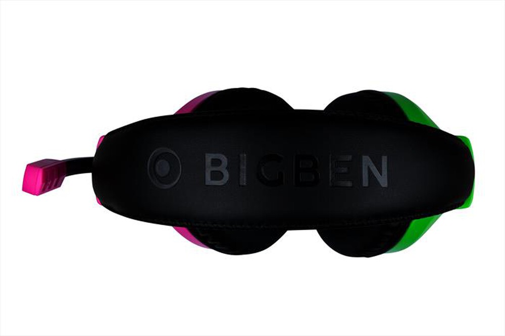 "BIG BEN - CUFFIE STEREO GAMING V1 BICOLOR VIOLA/VERDE SWITCH-Viola/Verde"