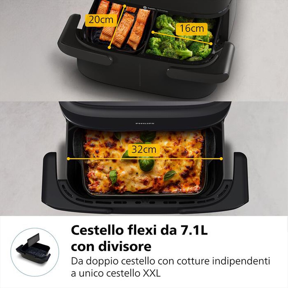 Immagine del prodotto PHILIPS - Friggitrice ad aria AIRFRYER SERIE 1000 NA150/00-Nero