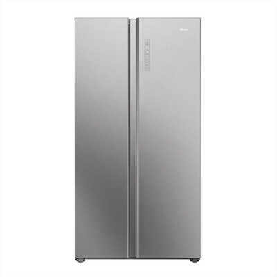 HAIER - Frigorifero side by side HSW79F18ANMM Classe A-Platino, Acciaio inox