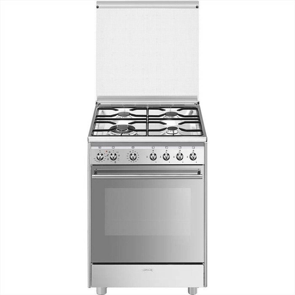 "SMEG - Cucina a gas CX68MDS8 Classe A-Inox"