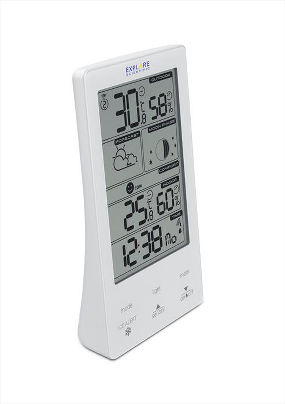 "EXPLORE SCIENTIFIC - WSH4009GYE000, STAZIONE METEO CON DISPLAY TOUCH-White"