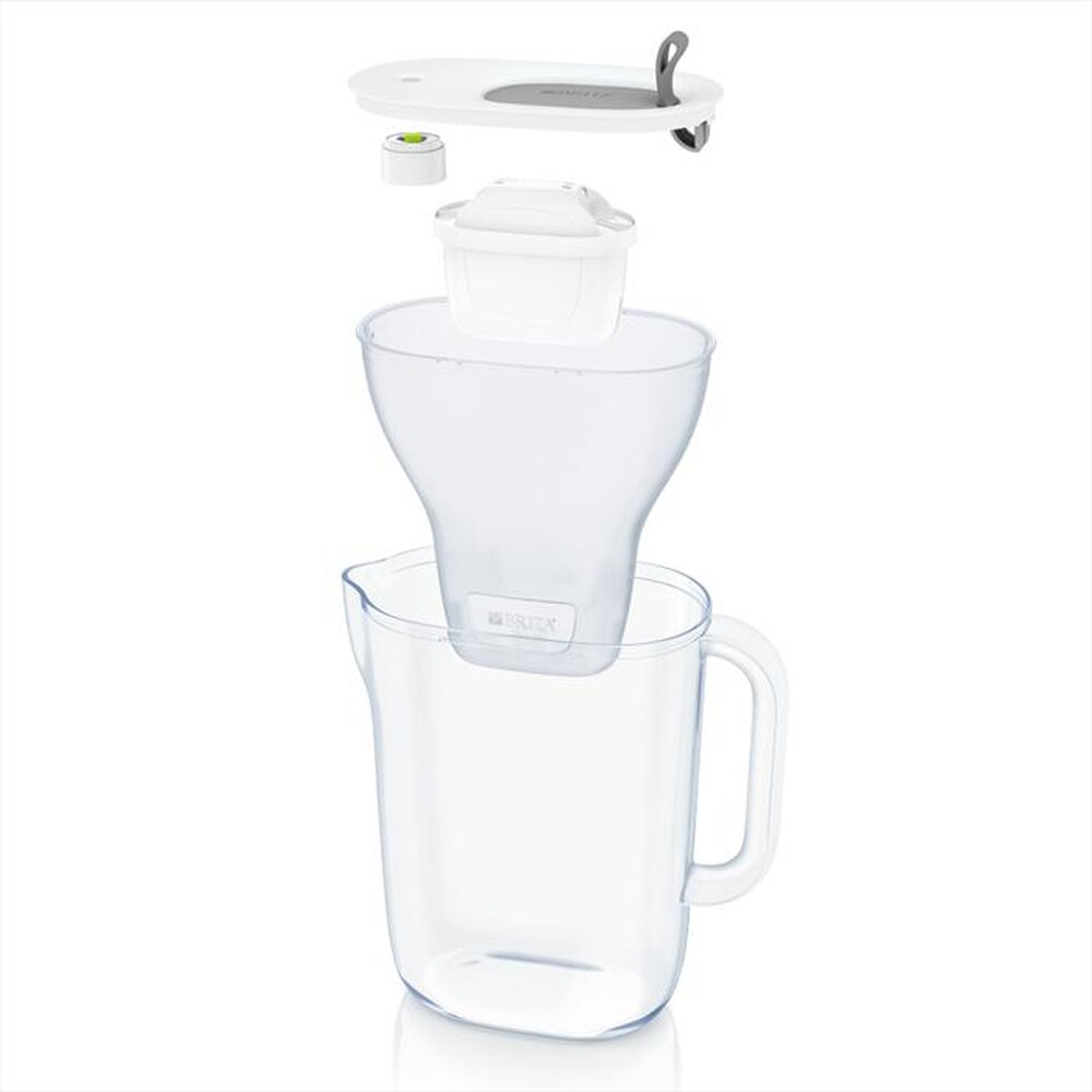 "BRITA - Caraffa filtrante STYLE MXPRO-Bianco/Grigio/Trasparente"