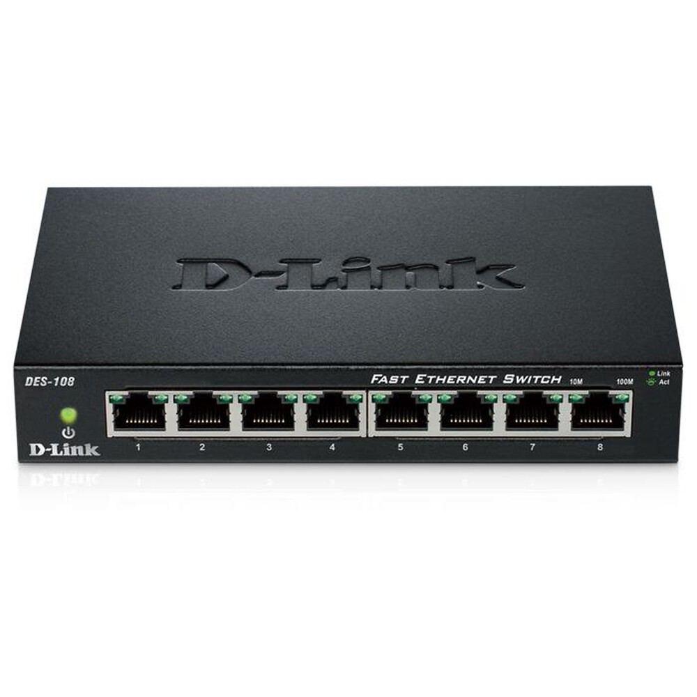"D-LINK - 8-Port Fast Ethernet Unmanaged Desktop Switch"