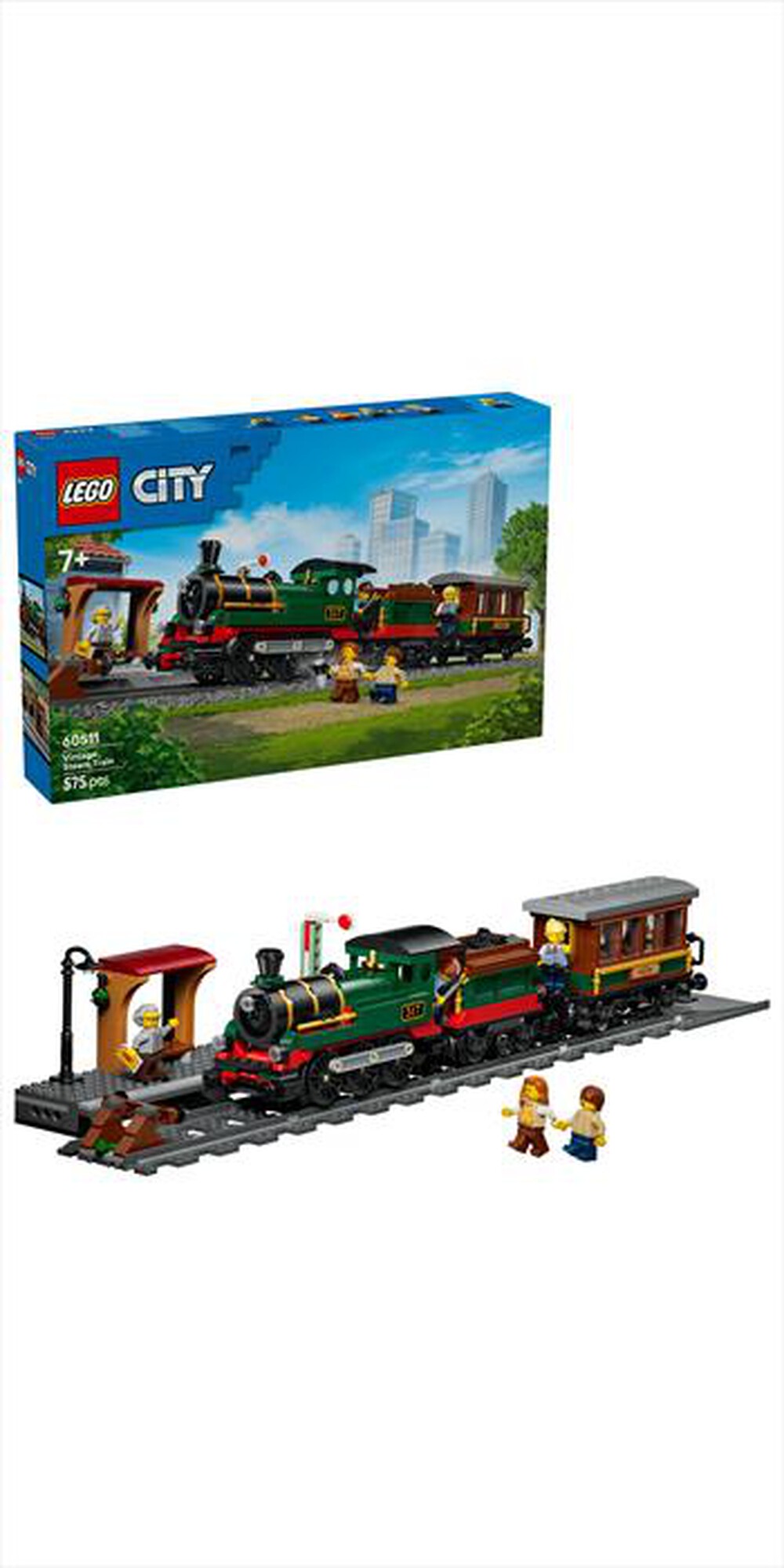 Immagine del prodotto LEGO - CITY Treno a vapore vintage - 60511