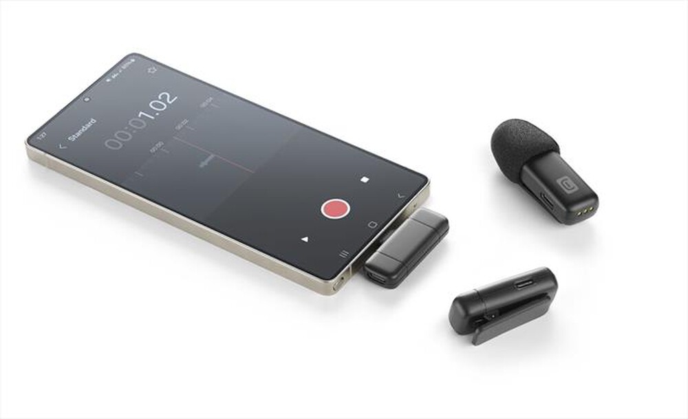 Immagine del prodotto CELLULARLINE - Talk Pro Kit di due microfoni e un ricevitore-Nero