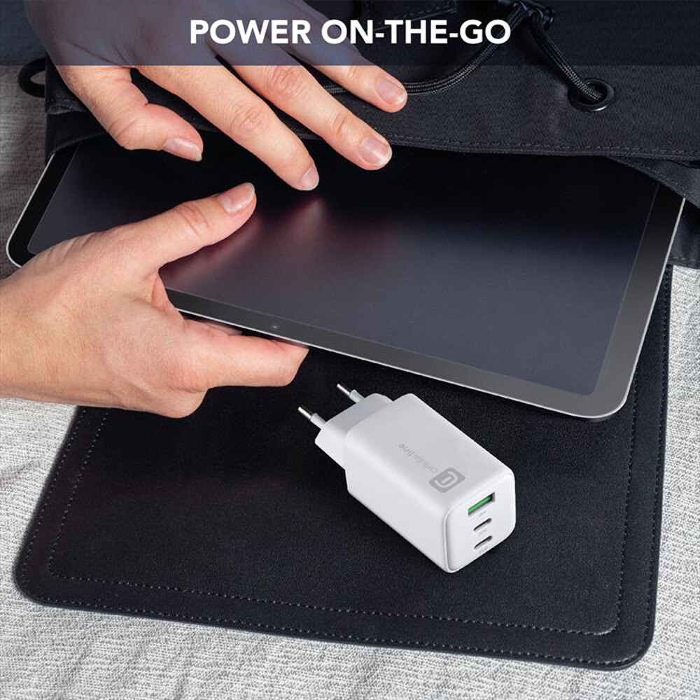 Immagine del prodotto CELLULARLINE - Caricatore da rete MULTIPOWER TRIO PORT 65W-White