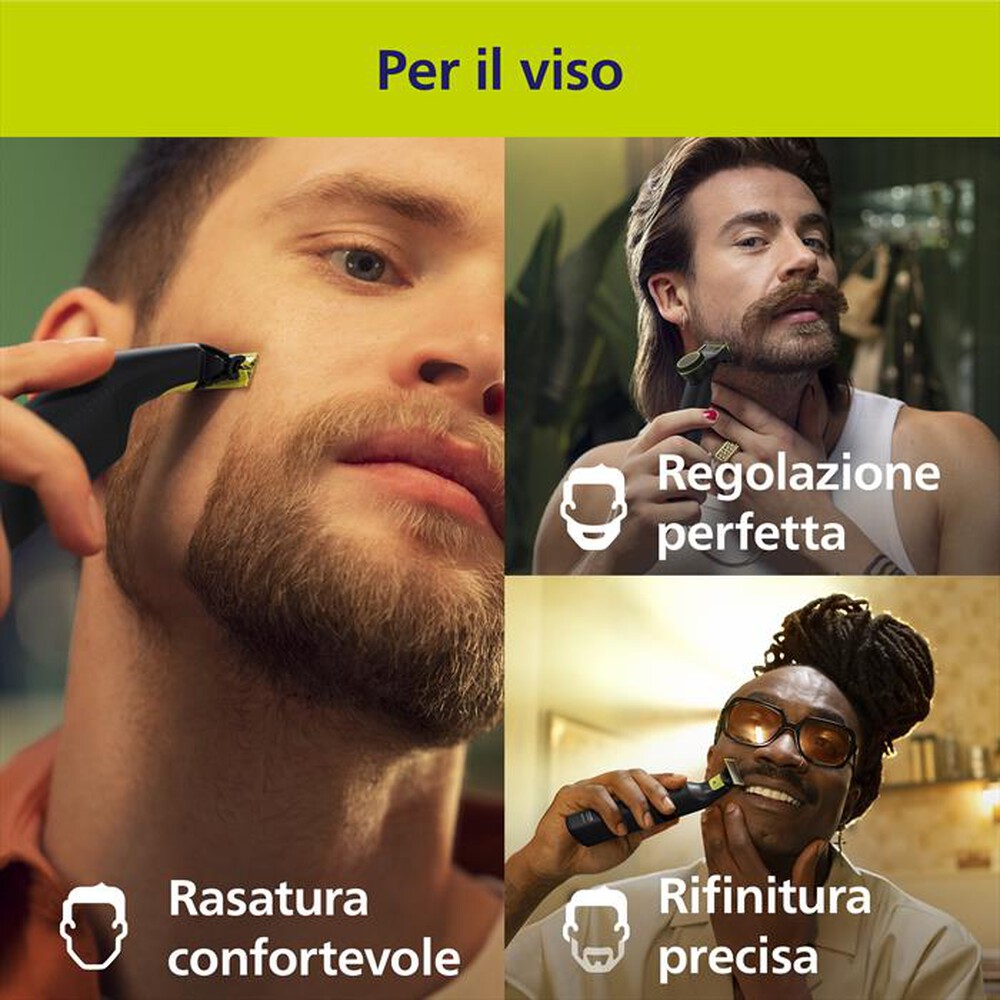Immagine del prodotto PHILIPS - Regolabarba OneBlade Pro Face + Body QP6652/61-Nero