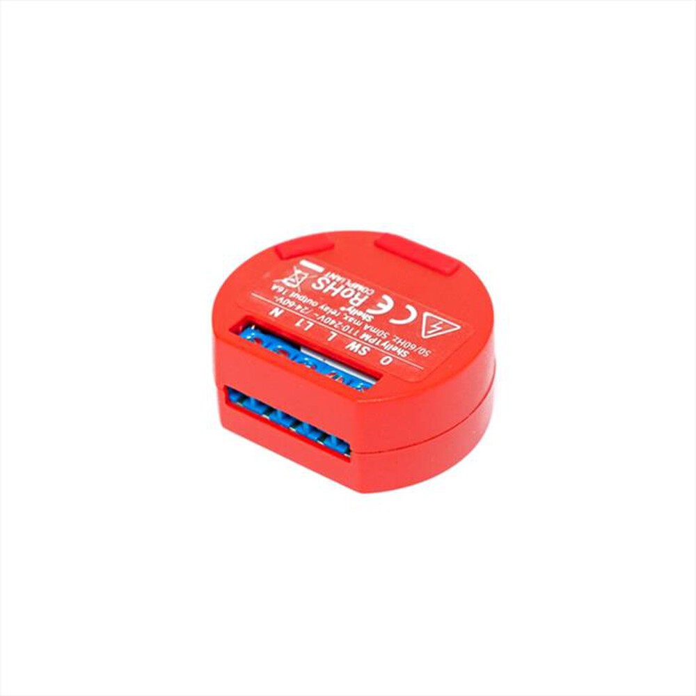 "SHELLY - Interruttore relè Wi-Fi 1 PM-Red"