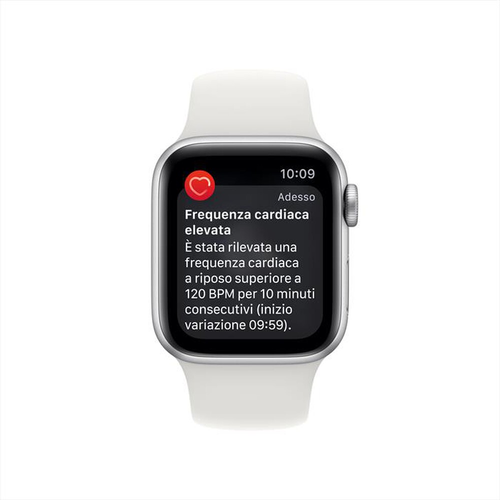 "APPLE - Watch SE GPS 40mm Regular-Argento - Bianco"
