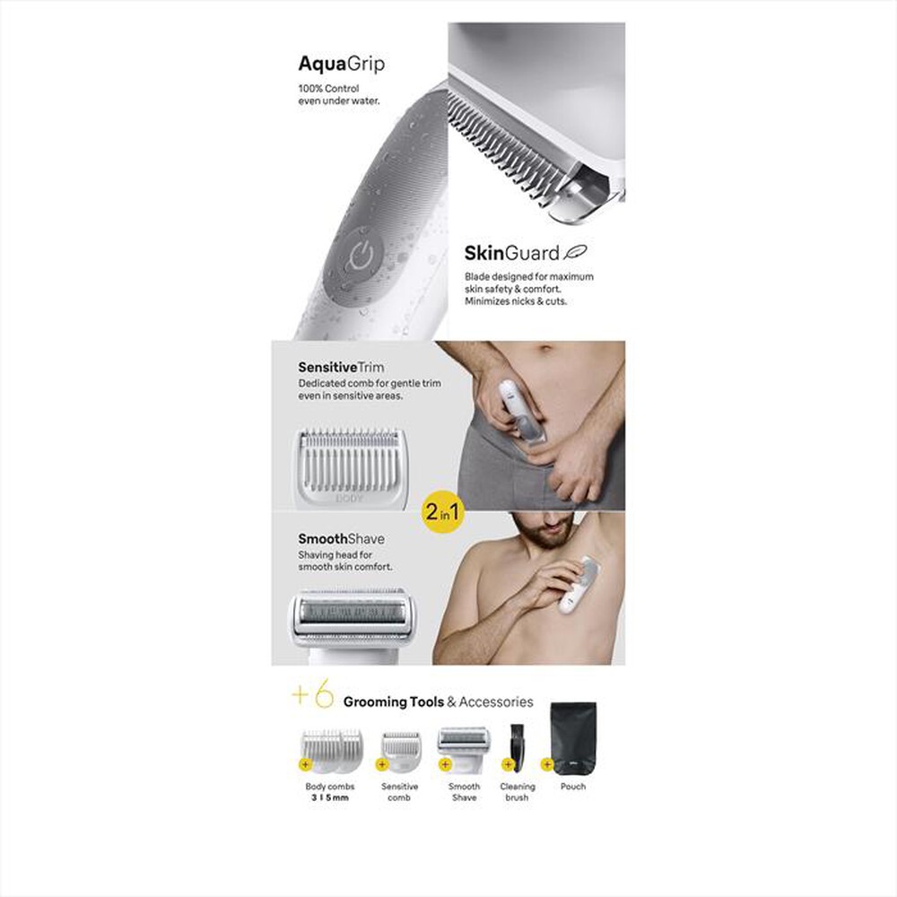 "BRAUN - Rasoio BG 5550-GRIGIO"
