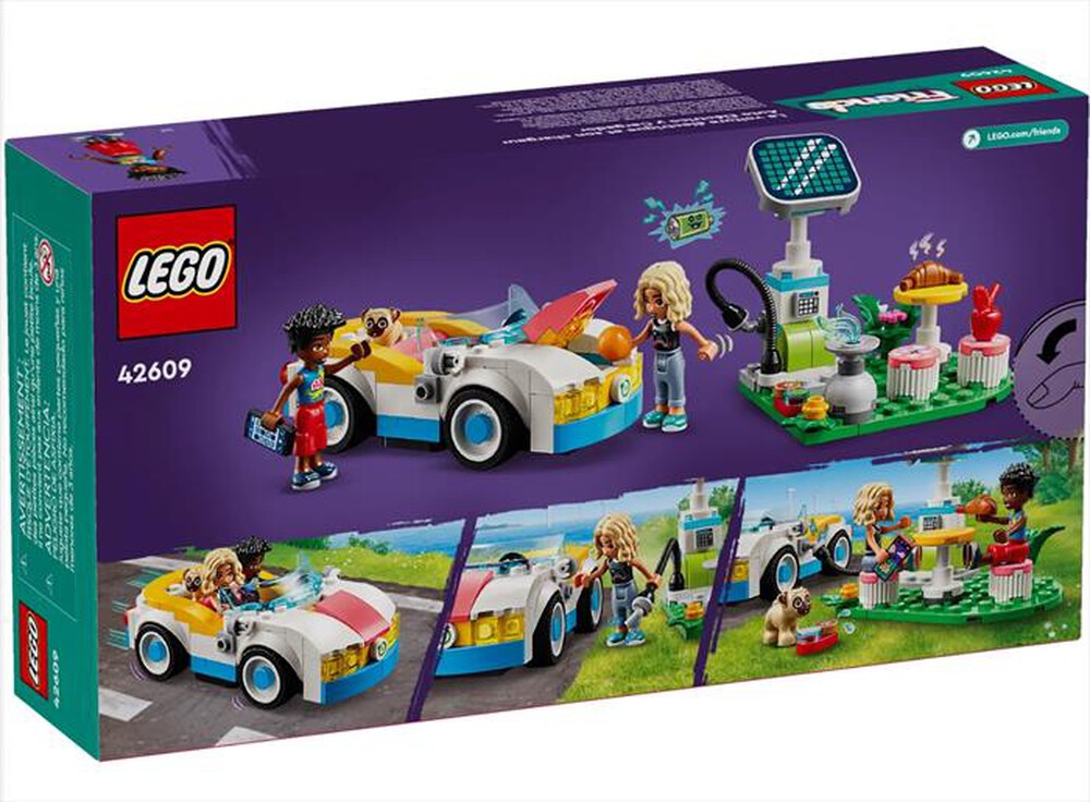 "LEGO - FRIENDS Auto elettrica e caricabatterie - 42609"
