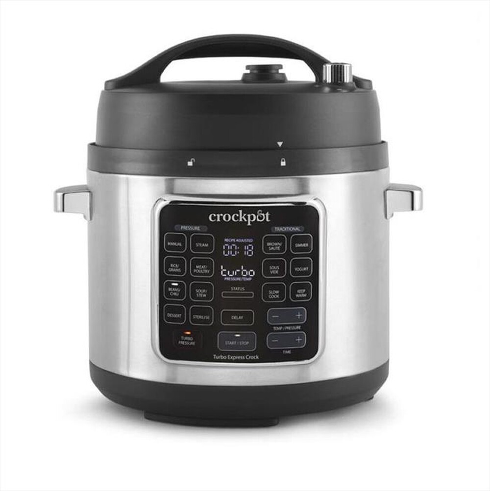"Crock Pot - TURBO EXPRESS COOKER 5.6 LT-Argento"