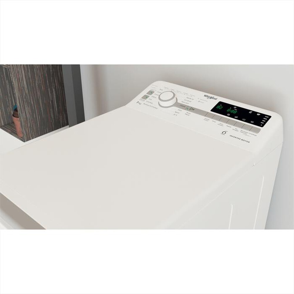 "WHIRLPOOL - Lavatrice TDLR 7231BS IT 7 Kg Classe D-Bianco"