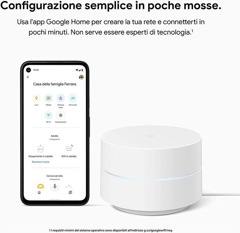 "GOOGLE - GOOGLE WIFI (CONFEZIONE DA 3)-White"