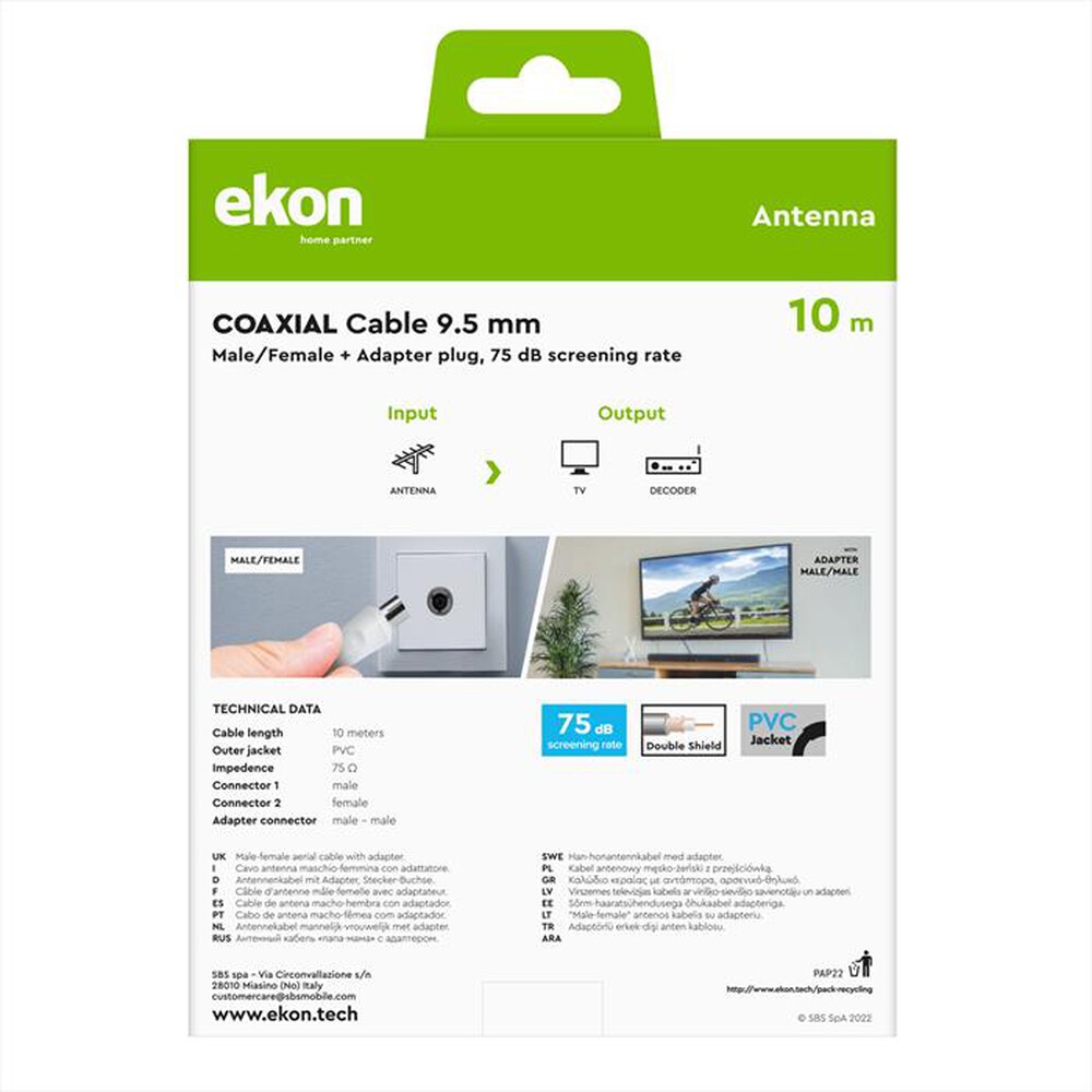 Immagine del prodotto EKON - ECAN100MFW-Bianco