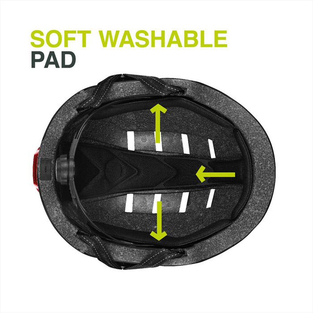 Immagine del prodotto NEWRBAN - Casco per adulti con led Taglia M NEWMLEDHELMETMK-Nero