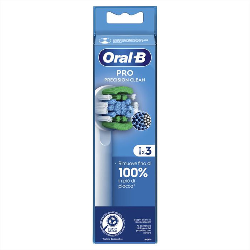 "ORAL-B - TESTINE PRO PRECISE CLEAN 3 PEZZI-BIANCO"