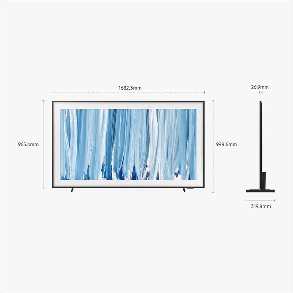 Immagine del prodotto SAMSUNG - Smart TV The Frame Pro QLED AI 75" QE75LS03HWUXZT-Black