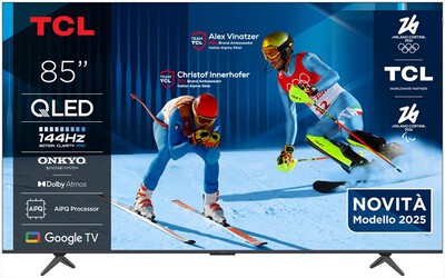 TCL - Smart TV 85" QLED 85P8K 144Hz-Metallico