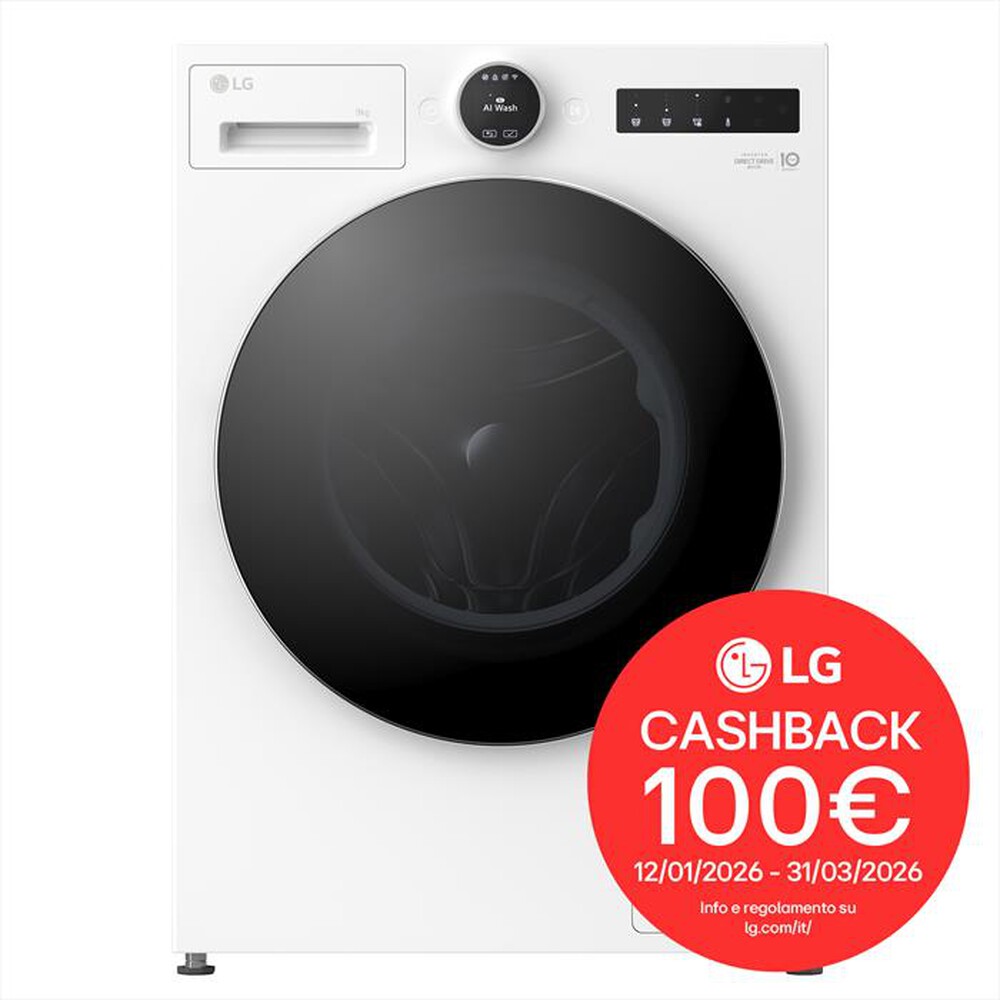 Immagine del prodotto LG - Lavatrice AI DD F4X9009TWCE 9 Kg Classe A-Ivory White