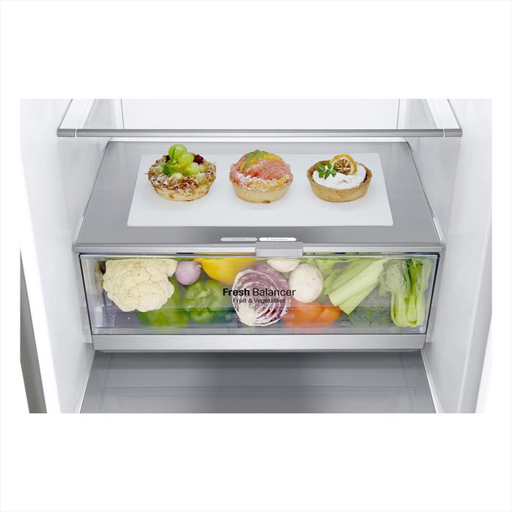 "LG - Frigorifero combinato GBB92STBAP Classe A 419lt-STAINLESS STEEL"