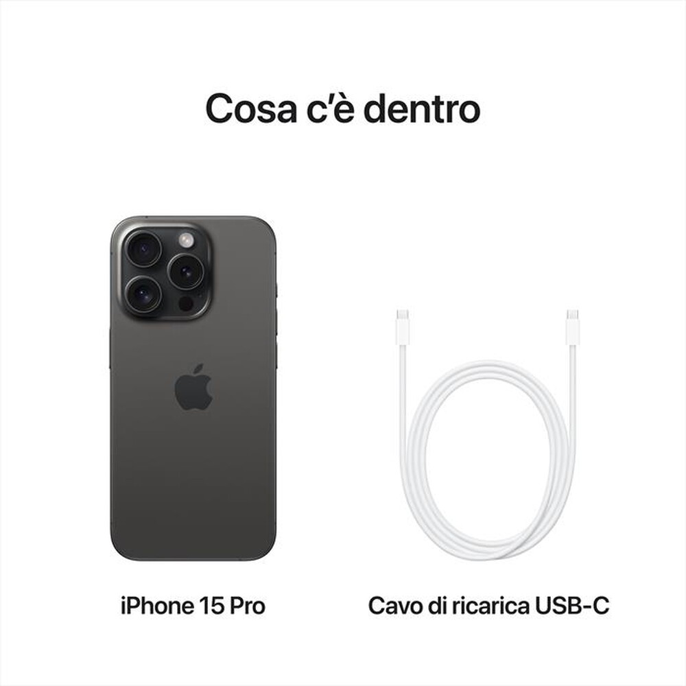 "WIND - 3 - Apple iPhone 15 Pro 256GB-Titanio nero"