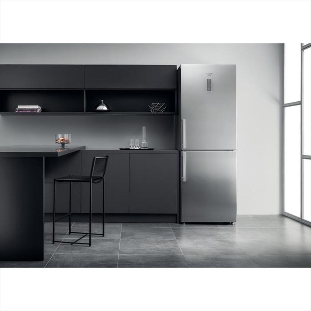 "HOTPOINT ARISTON - Frigorifero combinato HA70BE 73 XO3 Classe D-Acciaio inossidabile"