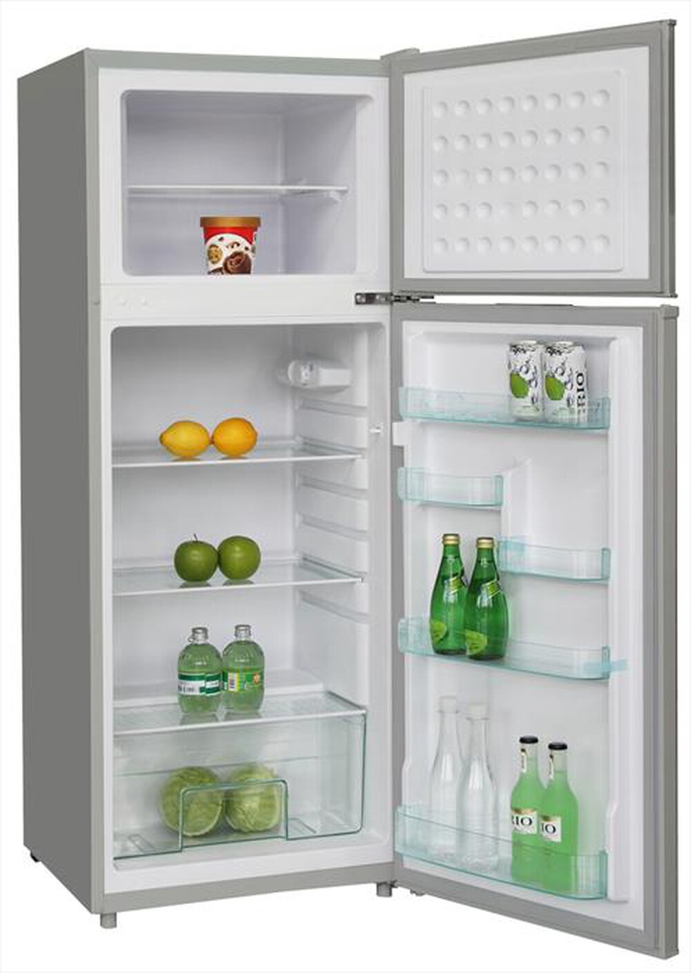 "AKAI - Frigorifero 2 porte AKFR248SL Classe F 208 lt-Silver"