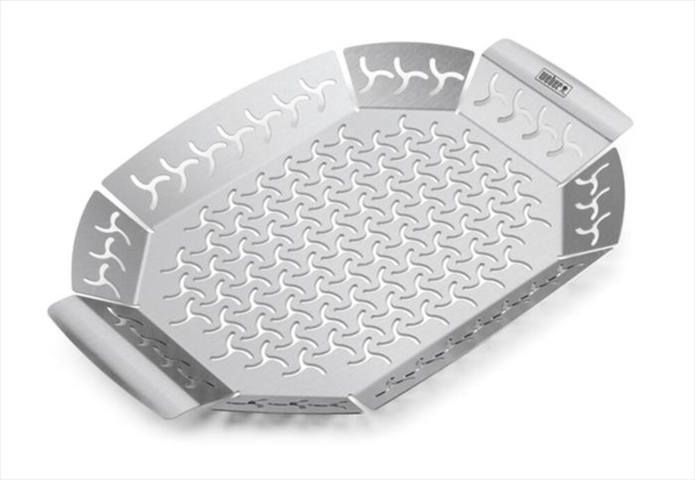 "WEBER - VASSOIO PER VERDURA IN INOX - GRANDE-inox"