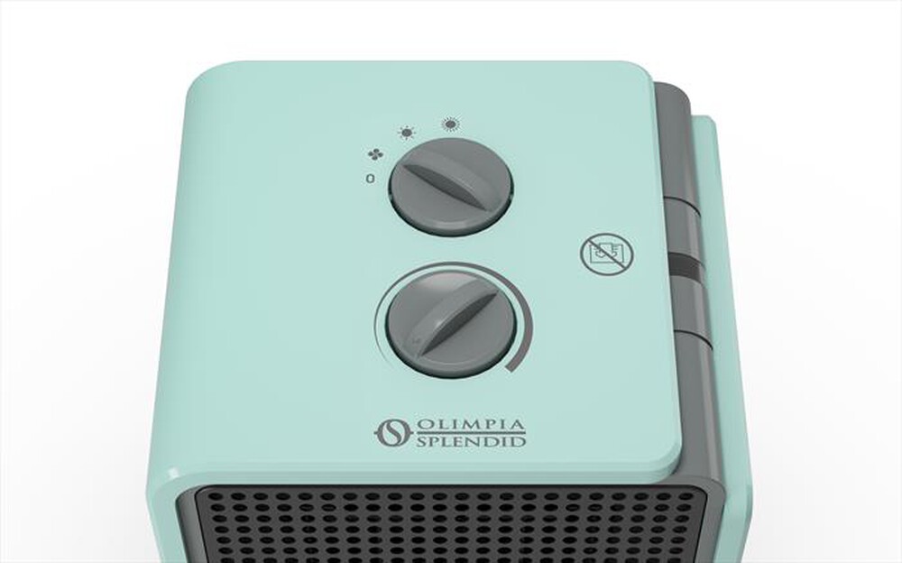 "OLIMPIA SPLENDID - Termoventilatore CALDO CUBIC-Verde Acqua"