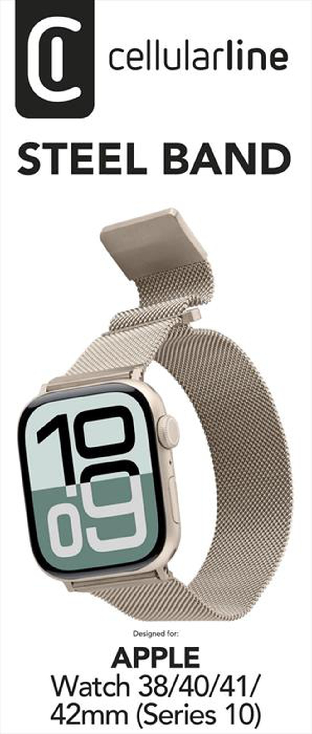 "CELLULARLINE - STEELAPPWATCH3840E-Beige"