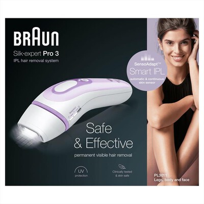 BRAUN - Silk-Expert Pro 3 PL3011-Bianco/Lilla