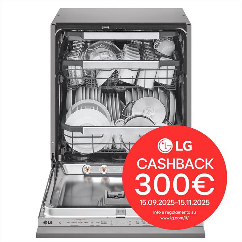 Immagine del prodotto LG - Lavastoviglie DB597TXS  Classe A-20% 14coperti-Noble Steel