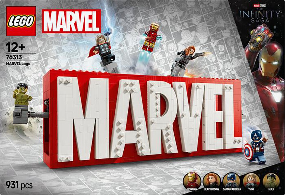 Immagine del prodotto LEGO - SUPER HEROES MARVEL Logo e Minifigure MARVEL 76313