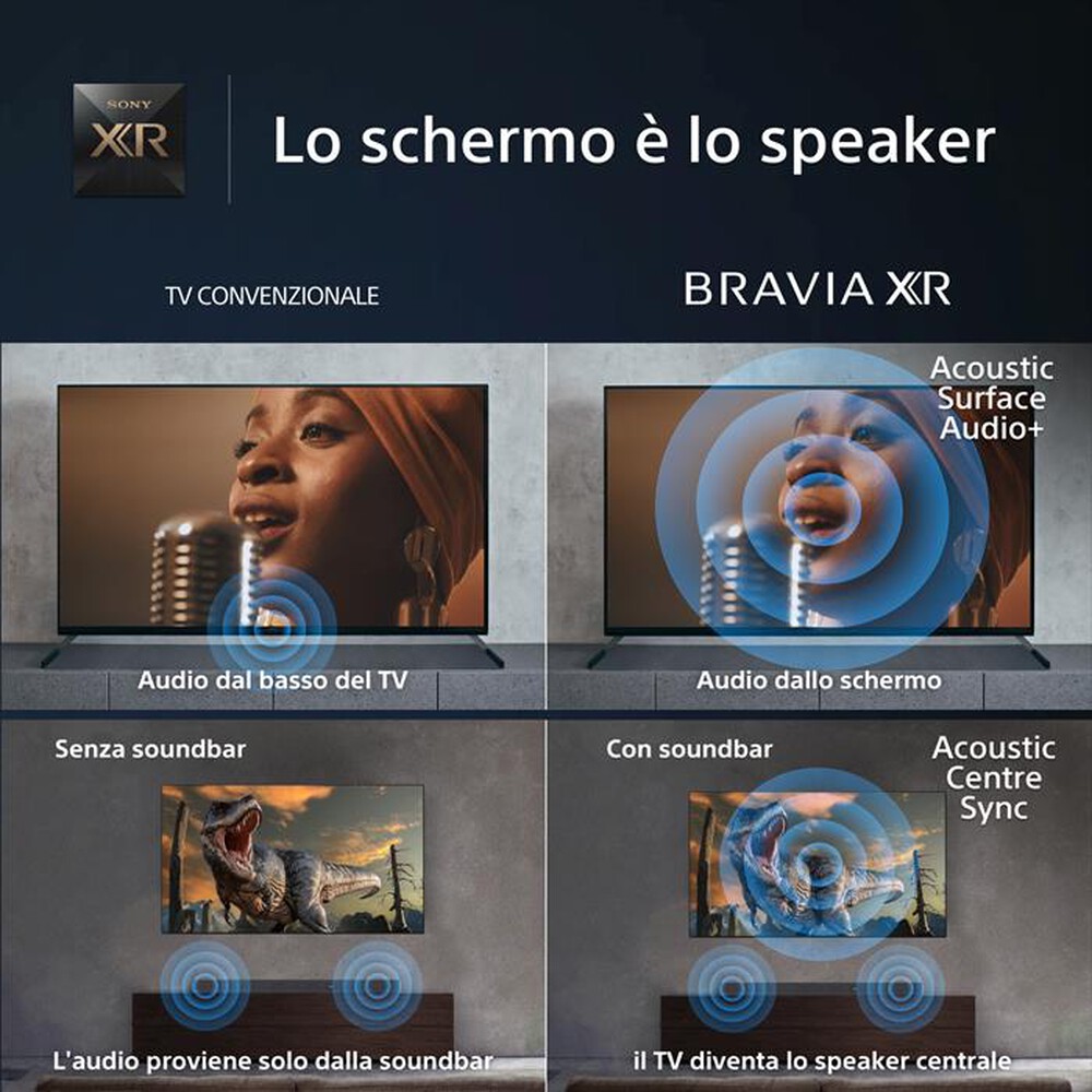 "SONY - Smart TV OLED UHD 4K 83\" XR83A80LPAEP-Nero"